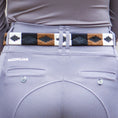 Load image into Gallery viewer, brauner Gürtel im Polo - Design - Ascot Reitsportbraun/ creme/ schwarz