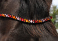 Load image into Gallery viewer, Slim - Stirnriemen Lucky (Nr. 7.) - Ascot Reitsport7.7 (orange)