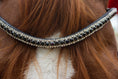 Load image into Gallery viewer, Stirnriemen Royal (Nr. 2.) - Ascot Reitsport2.2 (silber/ schwarz)