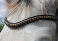 Load image into Gallery viewer, Stirnriemen Shine (Nr. 10.) - Ascot Reitsport10.4 (gold)