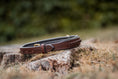 Load image into Gallery viewer, Leather dog collar with braided design
