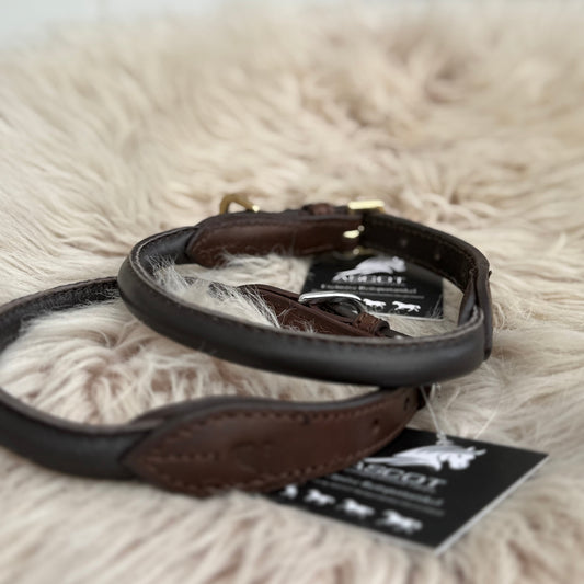 Lederhundehalsband rundgenäht