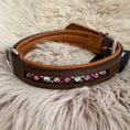 Load image into Gallery viewer, Dog collar with rhinestones inside
