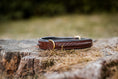 Load image into Gallery viewer, Leather dog collar with braided design
