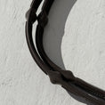 Load image into Gallery viewer, Gummizügel mit Noppen und innenliegenden Stegen - Ascot Reitsportbraun mit Messingbeschlägen
