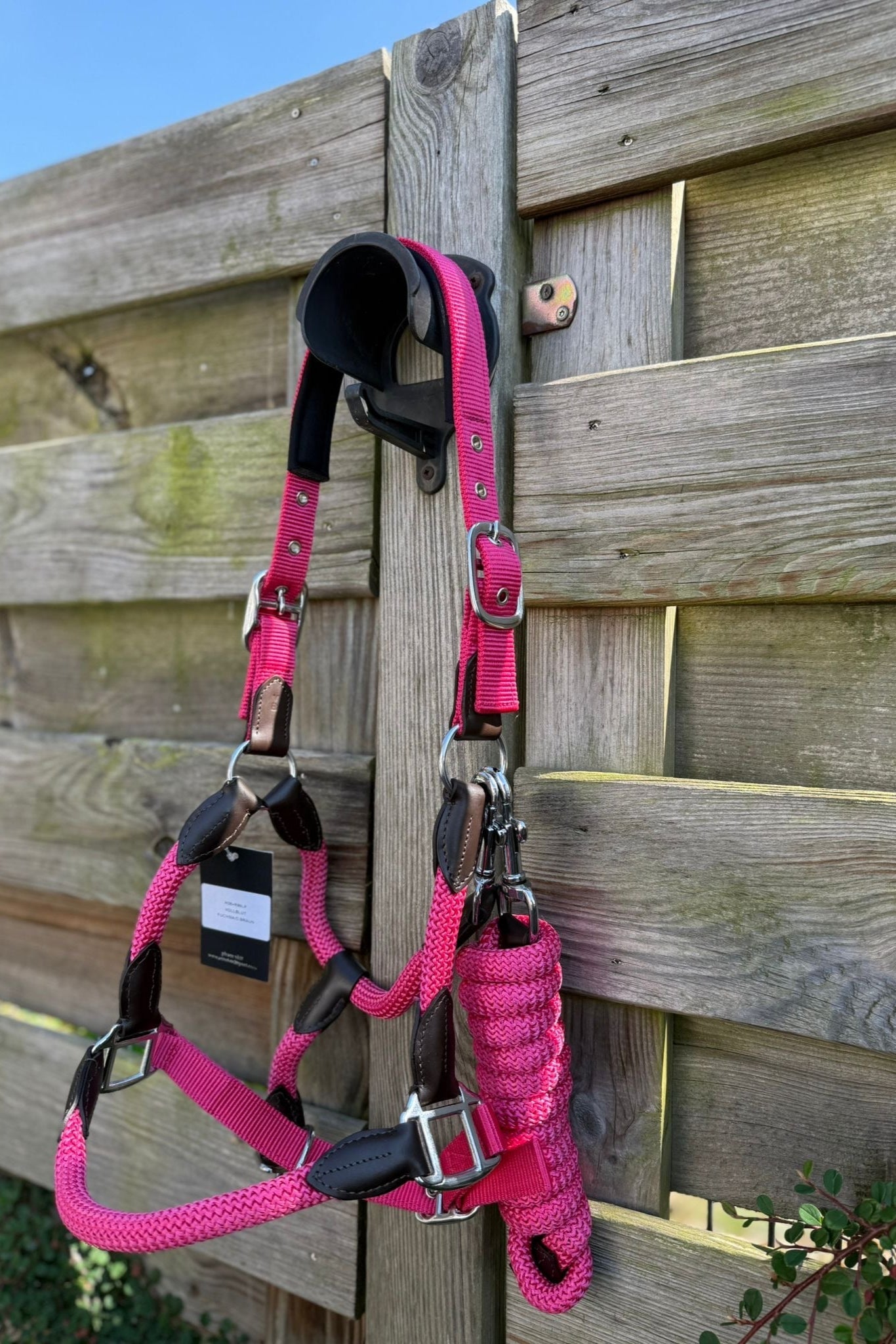 Nylonhalfter mit Strick - Ascot ReitsportSchwarz